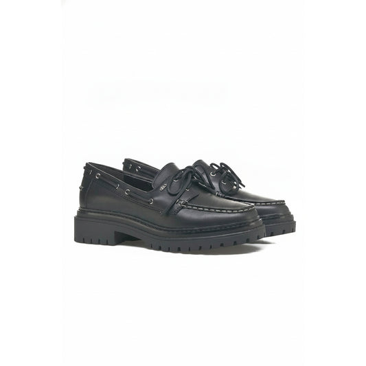 Michael Kors Cameron Platform Boat Shoes Black, Women
