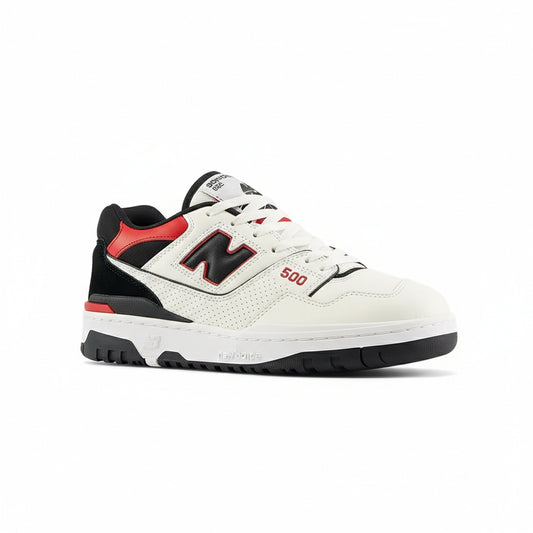 New Balance 500 Sneakers White Black Red, Women