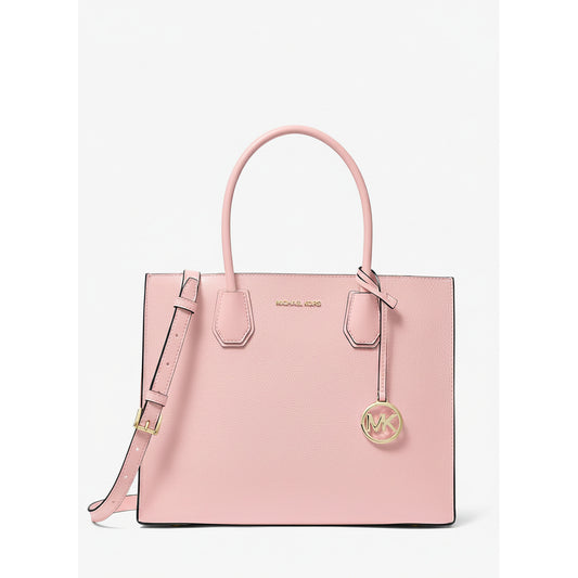 Michael Kors Mercer Large Pebbled Leather Tote Bag | Pink | 35T2GM9S3L-7278, Women