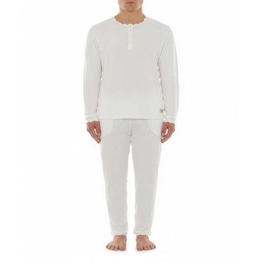 Moschino White Pajama Set Long Sleeve (A78844405-0002) Men