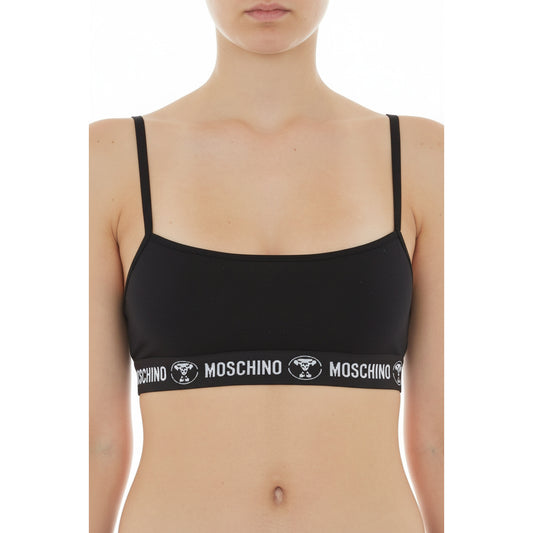 Moschino Logo Tape Sports Bra Black (A14084410-0555) Women