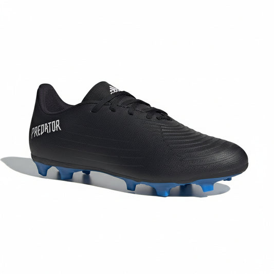 Adidas Football Shoes PREDATOR EDGE.4 FxG (GV9876-BLACK_WHITE) Unisex