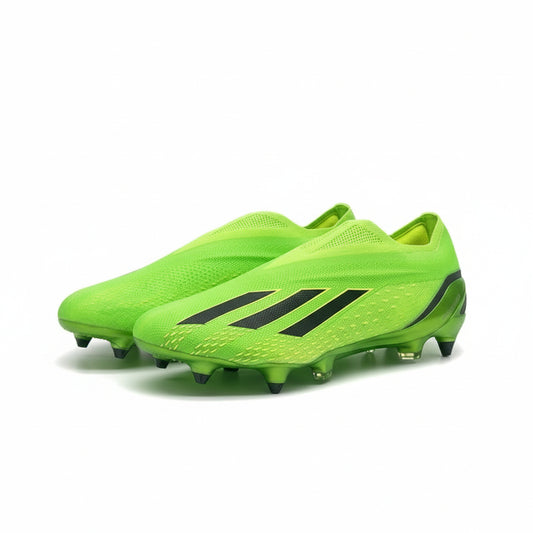 Adidas Football Shoes X SPEEDPORTAL+ SG (GW8418-GREEN_BLACK) Unisex