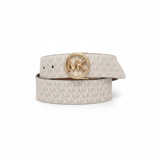 Michael Kors MK Logo Belt Vanilla Luggage, Women