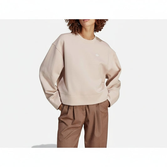 Adidas Hoodies ESS SHORT SWEAT (IC5255-BEIGE) Women