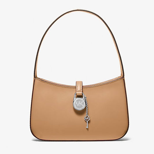 Michael Kors Lyra Leather Shoulder Bag Brown, Women