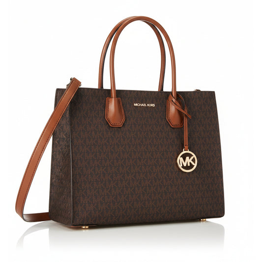 Michael Kors Mercer Signature Tote Brown, Women