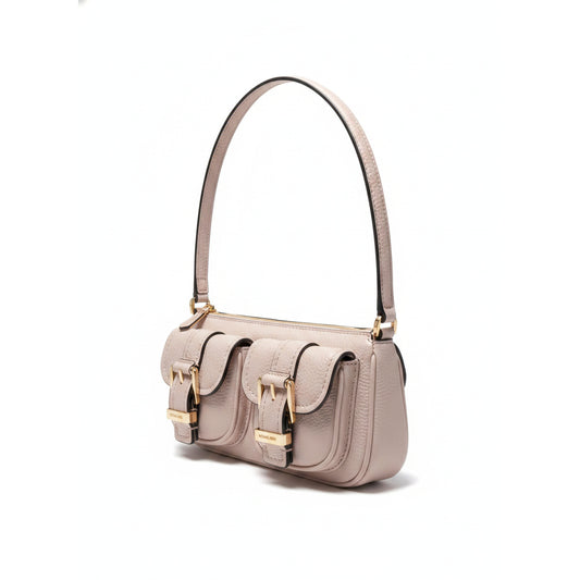 Michael Kors Zoe Dual-Buckle Baguette Bag Soft Pink, Women