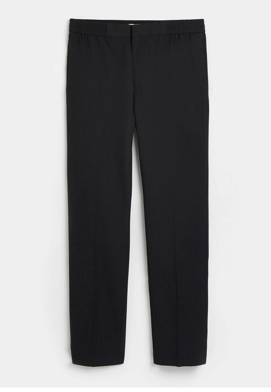 River Island Navy slim fit textured smart joggers Dark Blue (RI922E0BU-K11) Men
