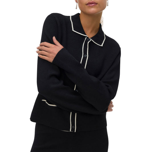 Vero Moda Gold Knit Cardigan (10337626-BLACK) Women