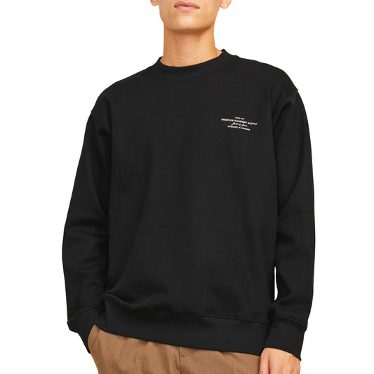 Jack & Jones Premium JPRBLACHAD BRANDING SWEAT CREW NECK LN Black (12261386-Black) Men