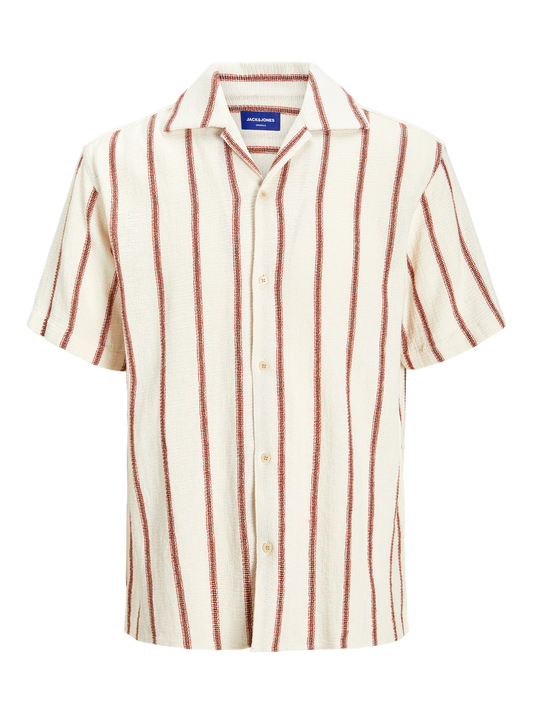 Jack & Jones Originals JORCOBA STRIPE RESORT SHIRT SS SN Celadon Tint (12271060-Celadon Tint) Men