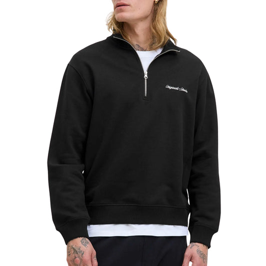 Jack & Jones Norrebro Half Zip Sweater (12282899-BLACK) Men
