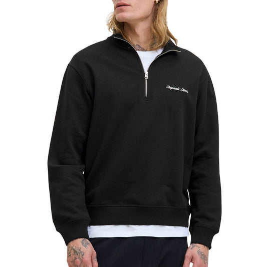 Jack & Jones Norrebro Half Zip Sweater (12282899-BLACK) Men