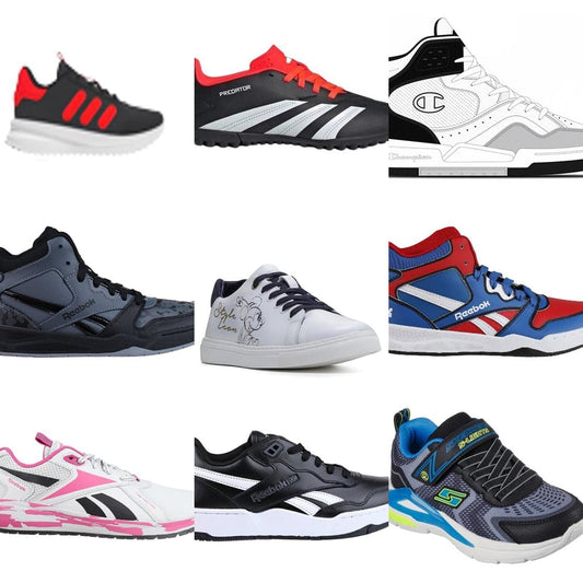 Kids' Sports Shoes - adidas, Reebok, Sprandi cover