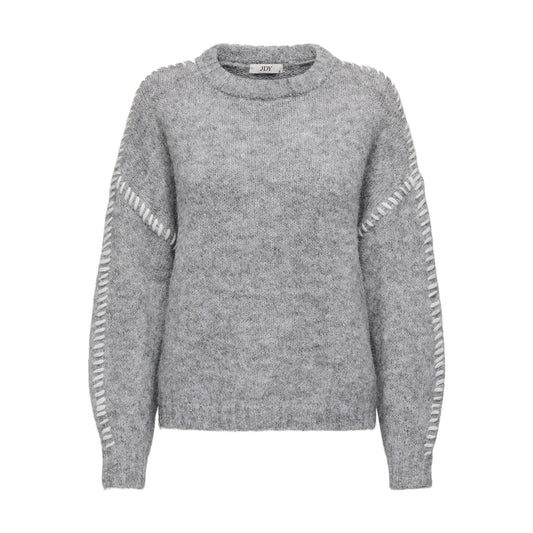 JDY Zoey Life Stitch Knit Sweater (15336758-LIGHTGREYM) Women
