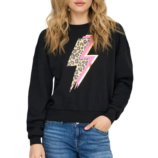 Only Lariya O-Neck Print Sweater (15370130-BLACK) Women