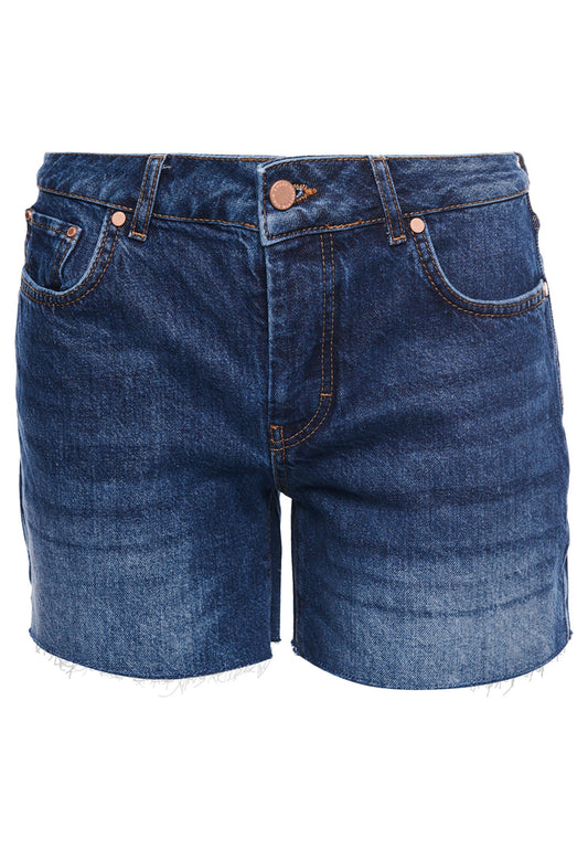 DENIM MID LENGTH SHORT Women