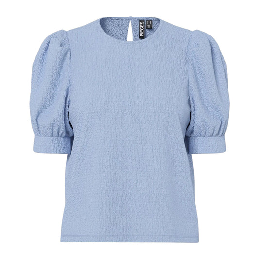Pieces Jamal 2/4 O-Neck Top (17163508-CASHMEREBLU) Women