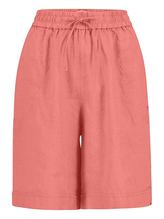 FYNCH-HATTON Linen Bermuda Shorts Shorts Coral Women