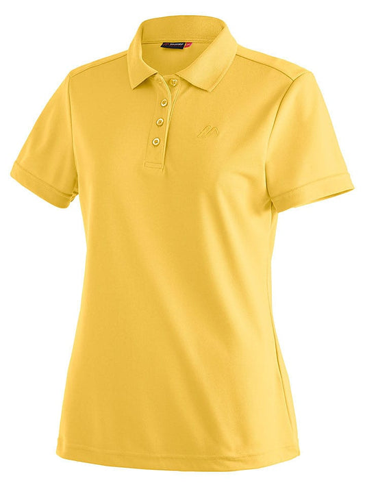 Maier Sports Performance Polo Shirt "Ulrike" Yellow Women