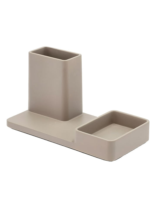 Zone Denmark Pen Holder "Zement" Taupe (W)20 x (H)10 x (D)10 cm Unisex