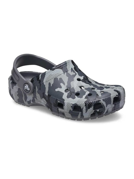Crocs "Classic Camo" Grey / Black Kids