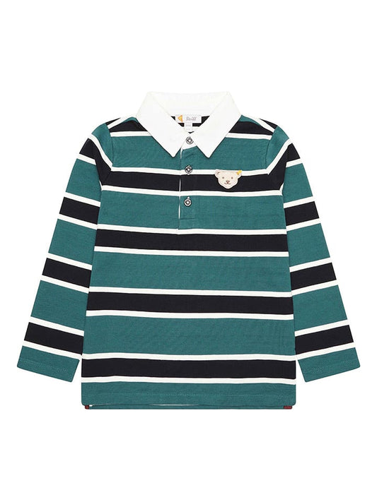 Steiff Polo Shirt Petrol / Black Kids