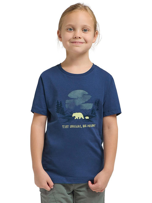 Jack Wolfskin Shirt "Graphic" Navy Kids