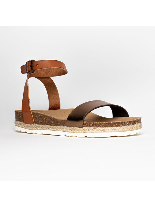 Blue Bay Sandal "Wellington" Light Brown Women