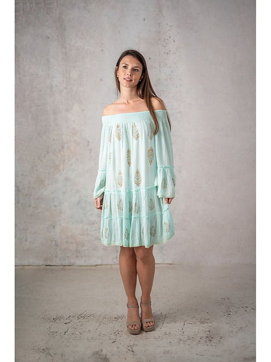 Lula Natura Dress Light Blue Women