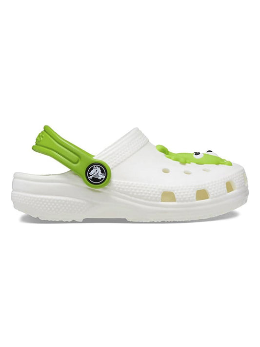 Crocs "Classic Glow Alien" White / Green Kids