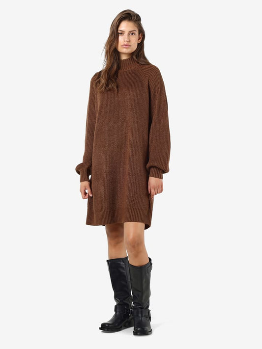 Noisy may Knitted Dress Light Brown Women