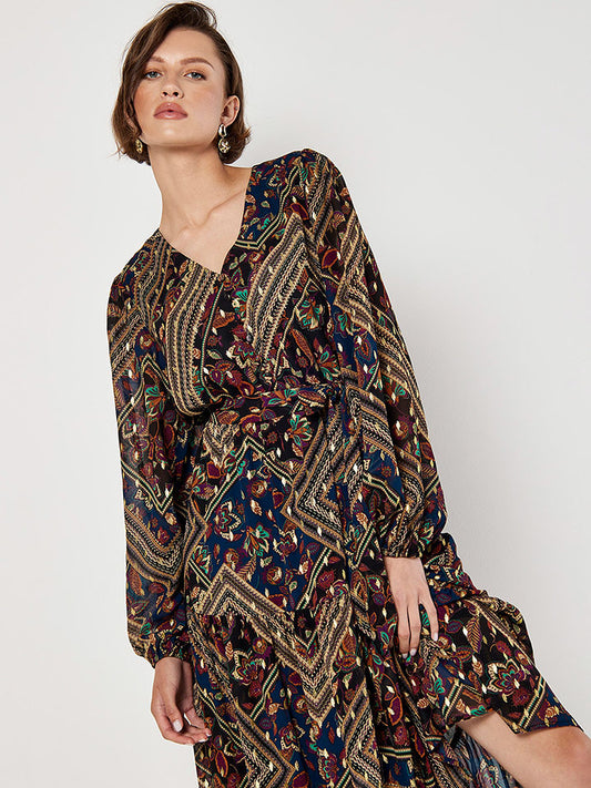 Apricot Dress Black / Beige / Navy Women