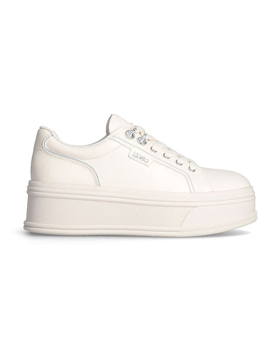 Liu Jo Leather Sneaker Cream Women