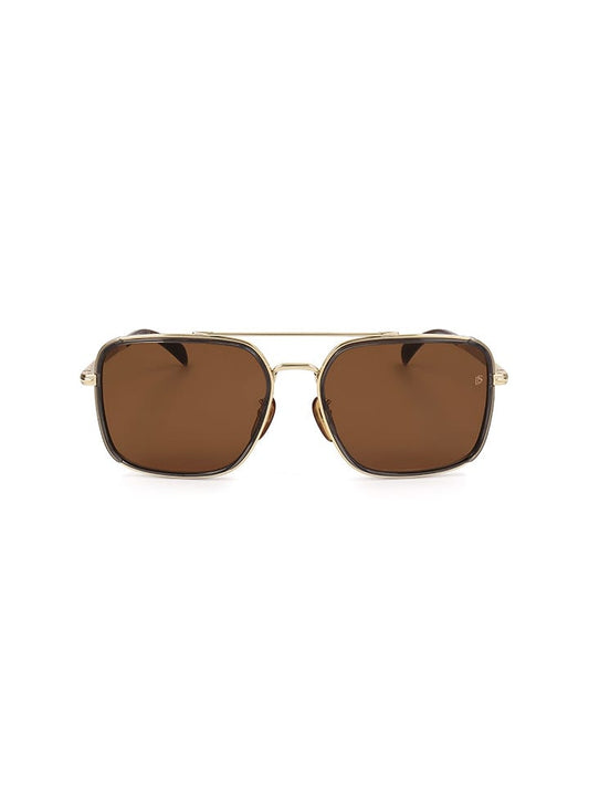 David Beckham Sunglasses Gold / Light Brown Men
