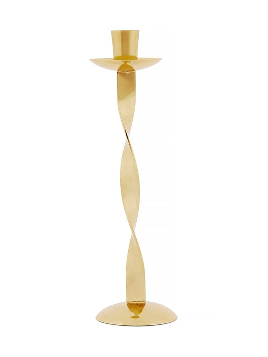 Eightmood Candlestick "Twister" Gold (H)30 x Ø 9 cm Unisex