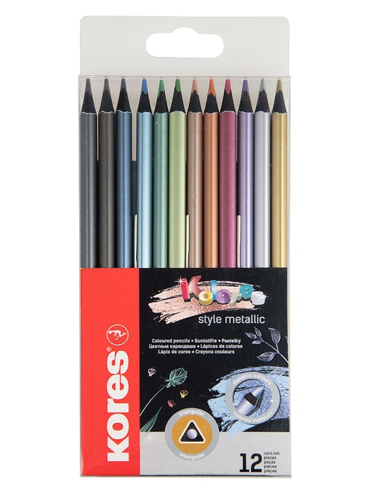 Kores Coloured Pencils "Kolores Metallic Style" Multicolour 12 pcs Unisex