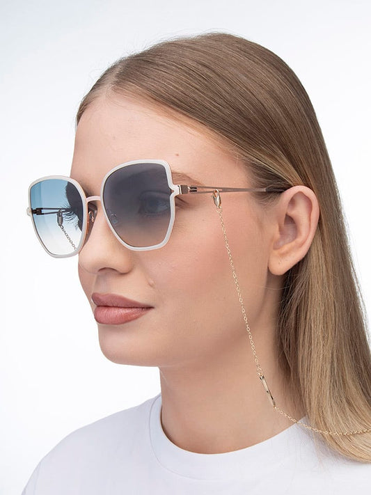 Hugo Boss Sunglasses Cream Gold / Blue Women