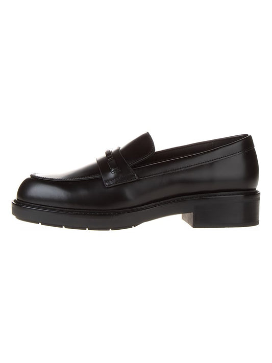 Calvin Klein Leather Moccasins Black Women