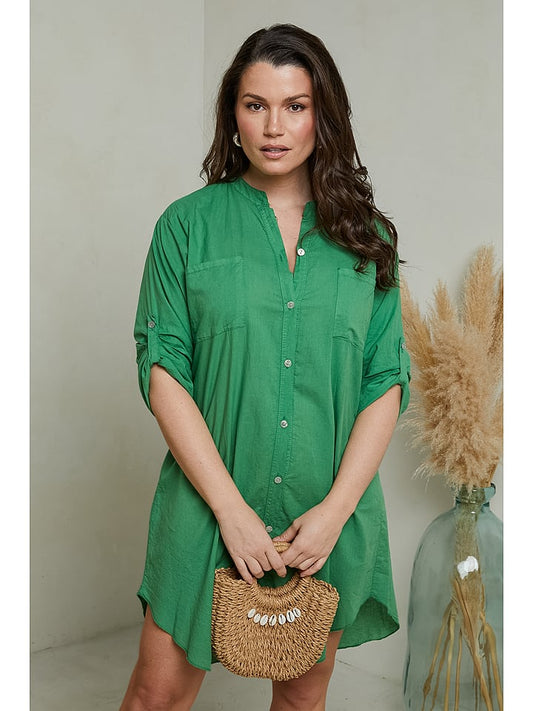 Curvy Lady Dress Green Women
