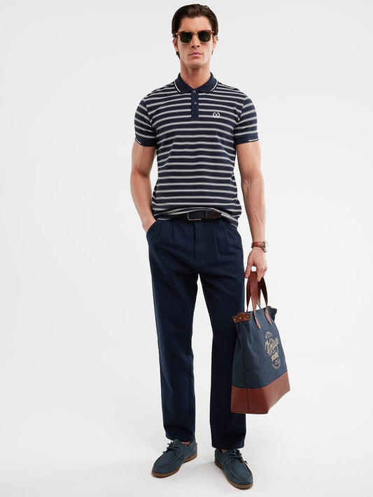 BIG STAR Polo Shirt Navy Men