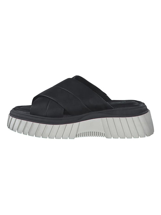 s.Oliver Wedge Mules Black Women