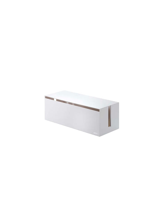 Yamazaki Cable Box "Web" White (W)40 x (H)14,5 x (D)15,5 cm Unisex