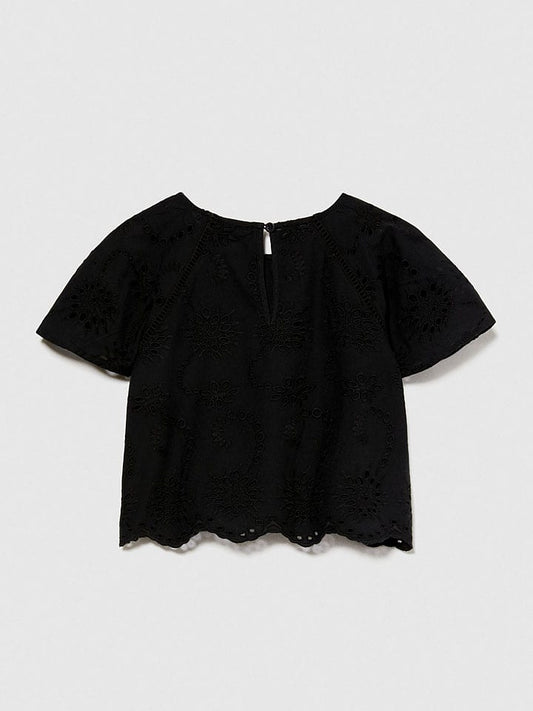 Sisley Shirt Black Kids