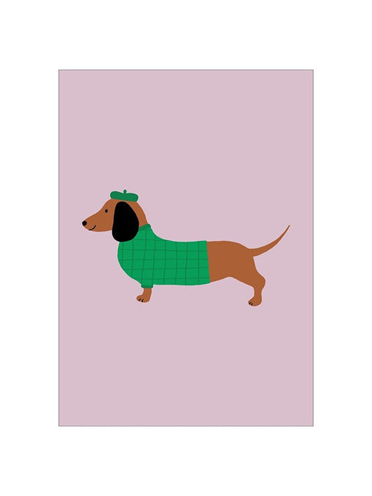 Poster & Frame Art Print "Dachschund" Unisex