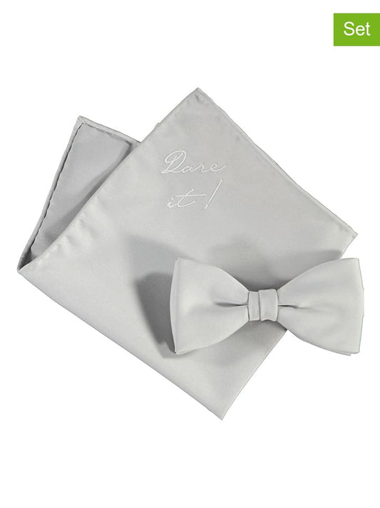 JOOP! 2-Piece Set: Bow Tie and Einstecktuck Light Grey Men