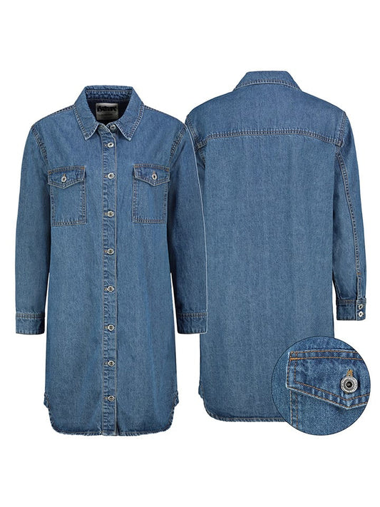Sublevel Denim Dress Blue Women
