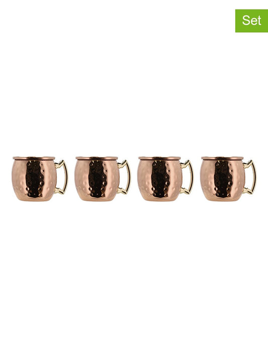 LYNGBY 4-Piece Set: Moscow Mule Mug Copper 80 ml Unisex