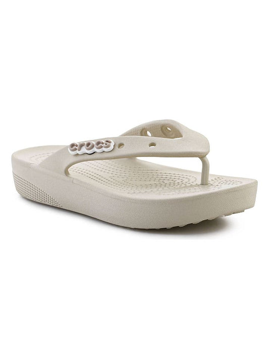 Crocs Flip Flops "Classic Platform" Cream Women